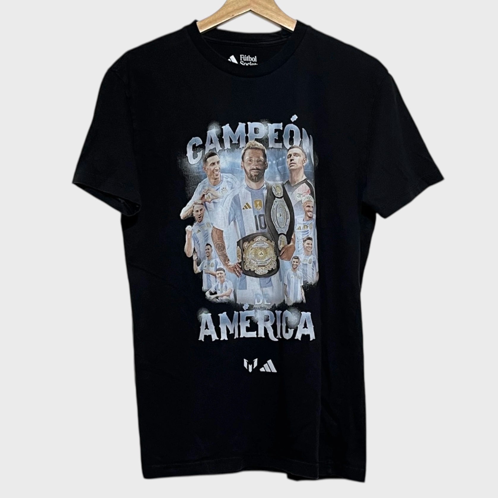 Lionel Messi Argentina “Campeon De America” Soccer Tee Shirt M