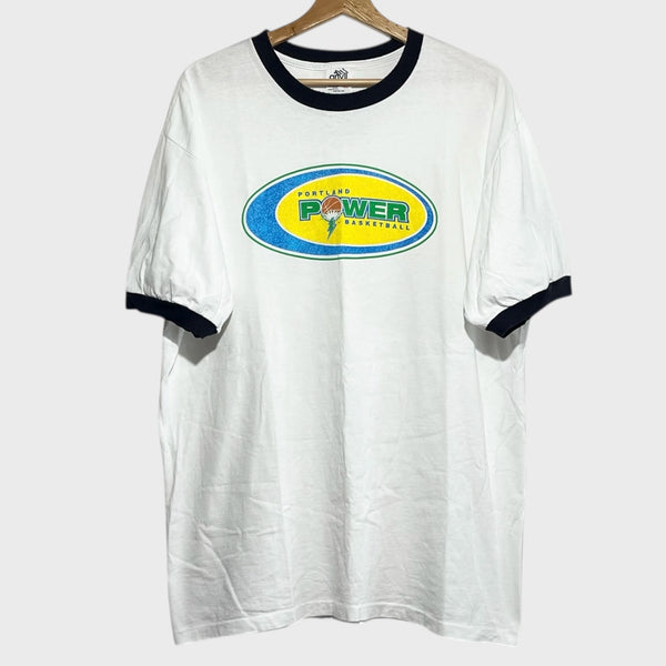 Vintage 1990s Portland Power ABL Basketball Tee Shirt XL