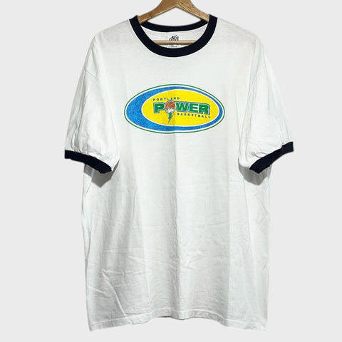 Vintage 1990s Portland Power ABL Basketball Tee Shirt XL