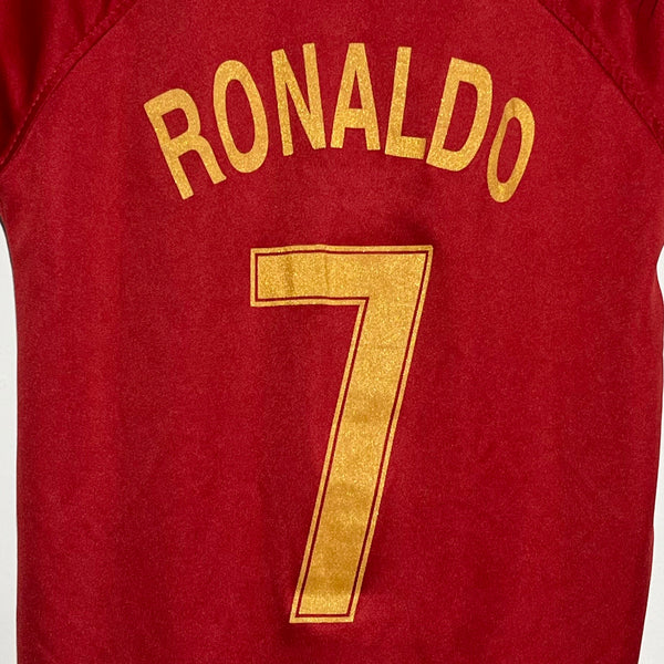 Cristiano Ronaldo Portugal Home Soccer Jersey Youth S