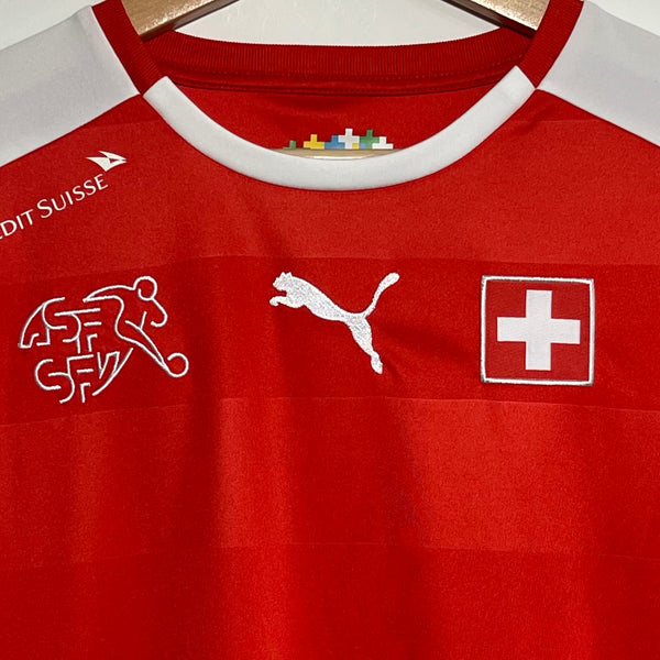 Switzerland Home Soccer Jersey Youth XL