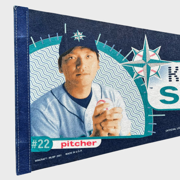 Vintage Kazuhiro Sasaki Seattle Mariners Pennant