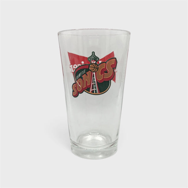 Vintage Seattle SuperSonics Basketball Pint Glass