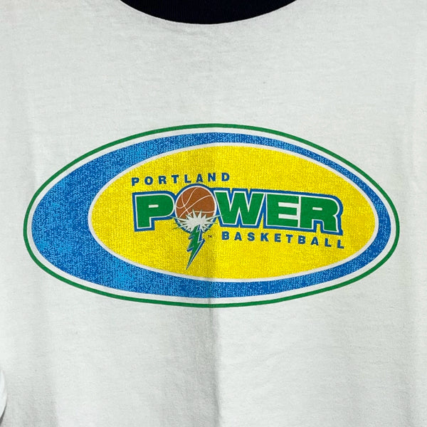 Vintage 1990s Portland Power ABL Basketball Tee Shirt XL