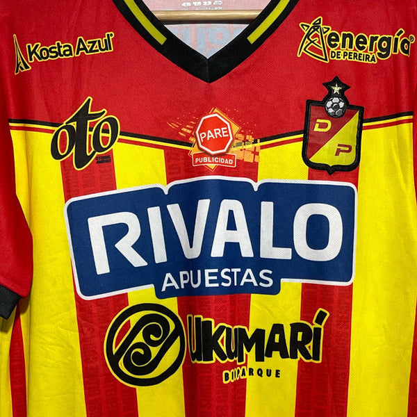 Deportivo Pereira 2024/25 Home Soccer Jersey M (Replica)