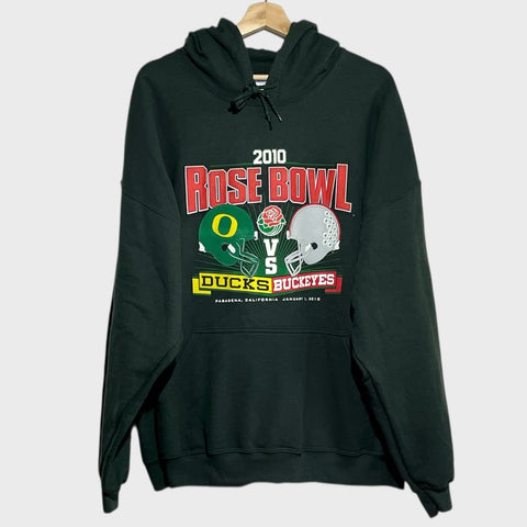 Oregon Ducks / Ohio State Buckeyes 2010 Rose Bowl Football Hoodie 2XL
