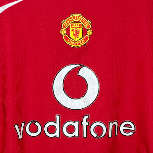 Manchester United 2004/06 Home Soccer Jersey M