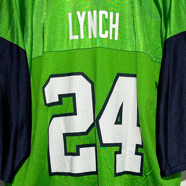 Marshawn Lynch Seattle Seahawks Color Rush Football Jersey XL