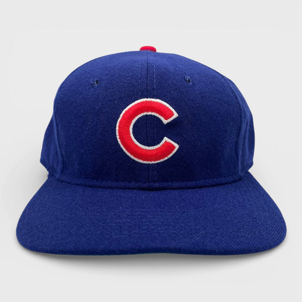Vintage 1990s Chicago Cubs Baseball Fitted Hat 7 1/8