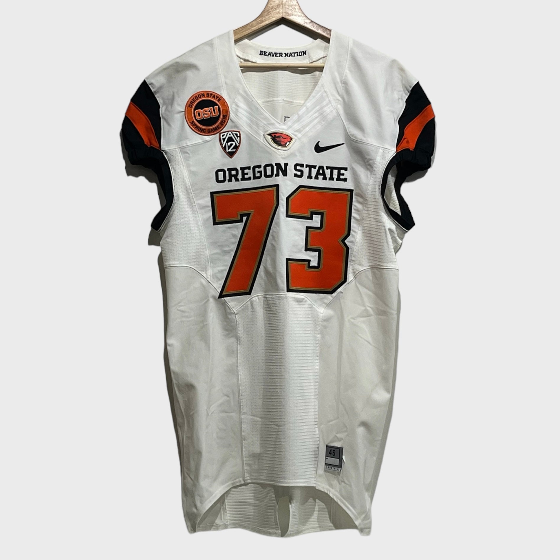 2016 Oregon State OSU Beavers Game Worn Football Jersey L