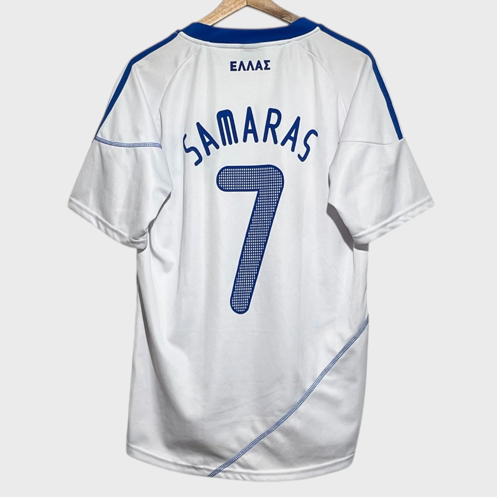 Georgios Samaras Greece Home Soccer Jersey M