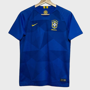 2018/19 Brazil Away Soccer Jersey Youth L