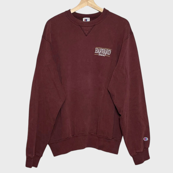 Vintage 1990s Champion Harvard Sweatshirt XL