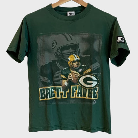 Vintage Brett Favre Green Bay Packers Shirt Youth M