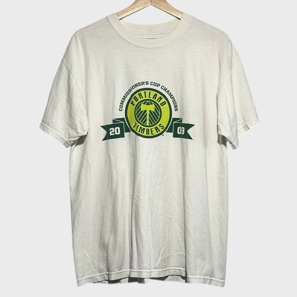 Vintage Portland Timbers 2009 Commissioner’s Cup Champions Tee Shirt L