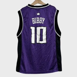 Vintage Mike Bibby Sacramento Kings Basketball Jersey Youth M