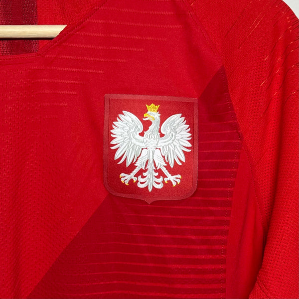 Poland 2018/19 Away Pro Cut Soccer Jersey S