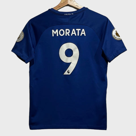 2017/18 Alvaro Morata Chelsea Home Jersey Youth L