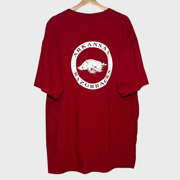 Vintage 1990s Arkansas Razorbacks Tee Shirt 2XL