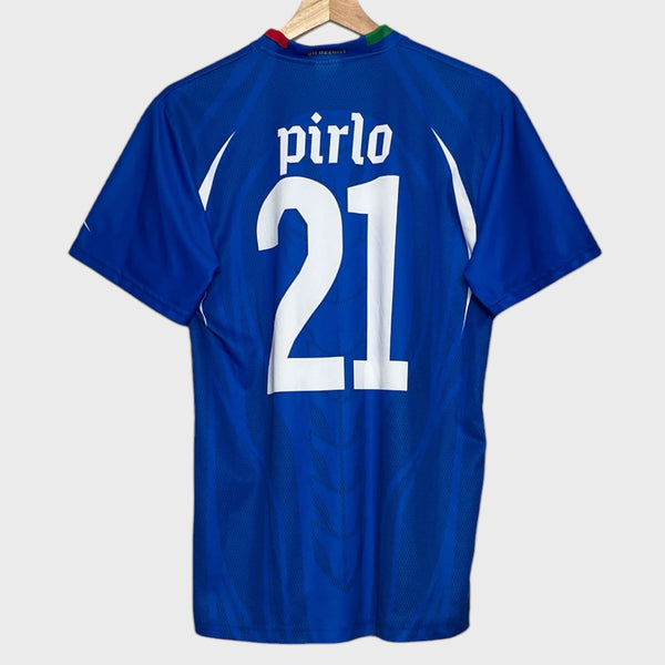 Vintage Andrea Pirlo Italy Home Soccer Jersey S