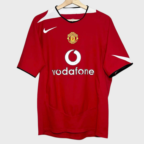 Manchester United 2004/06 Home Soccer Jersey M