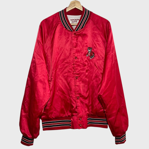 Vintage 1980s North Carolina State Wolfpack Satin Jacket XL