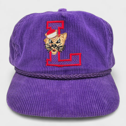 Vintage Linfield Wildcats Corduroy Strapback Hat