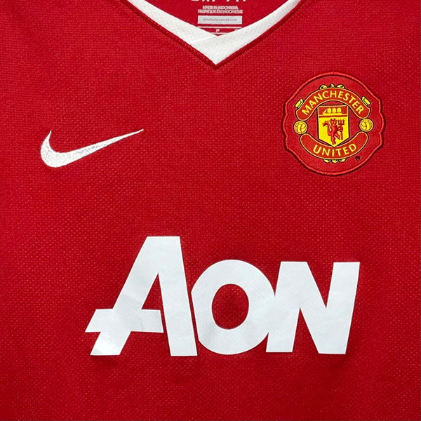 Manchester United 2010/11 Home Soccer Jersey Youth S