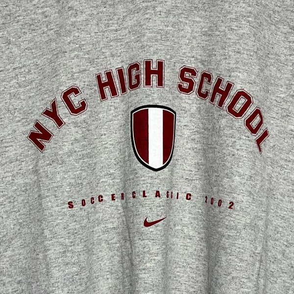 Vintage NYC High School Soccer Classic 2001 Big Swoosh Tee Shirt L