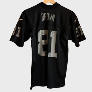 Vintage Tim Brown Oakland Raiders Jersey Youth L