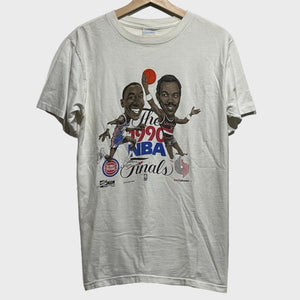 1990 NBA Finals Caricature Shirt L
