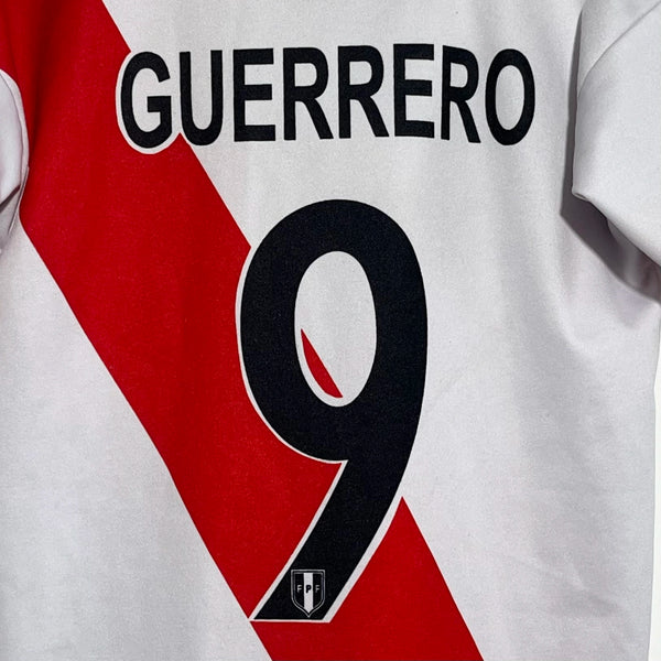 Paolo Guerrero Peru 2014 World Cup Home Soccer Jersey Youth XS