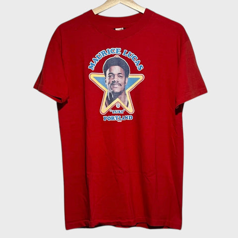 Vintage 1978 Maurice Lucas Portland Trail Blazers Tee Shirt L