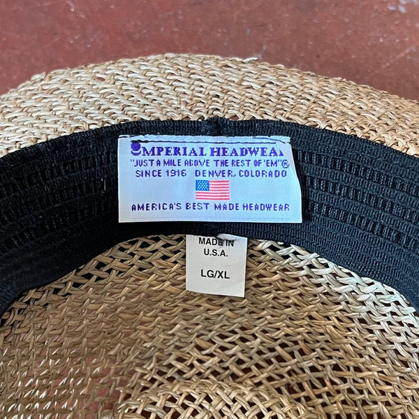 Vintage 1990s Shell Houston Open Straw Golf Hat L/XL