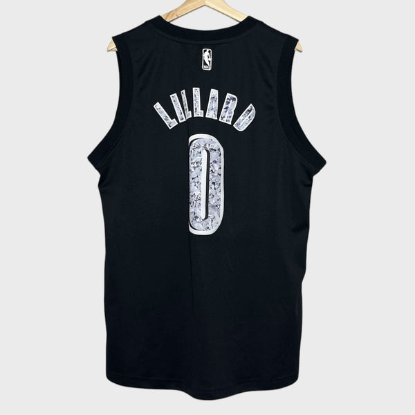 Damian Lillard Portland Trail Blazers Diamond Basketball Jersey L