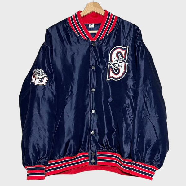 Seattle Mariners x Gonzaga Bulldogs Satin Jacket L