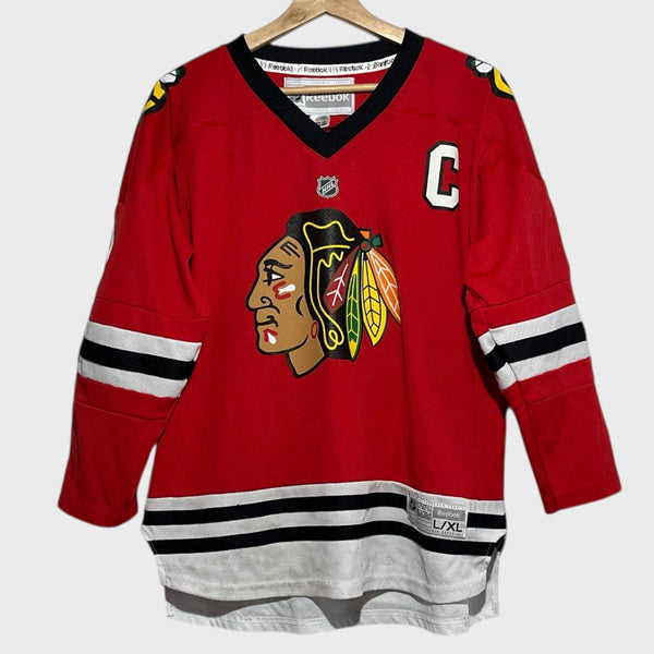 Jonathan Toews Chicago Blackhawks Hockey Jersey Youth L/XL