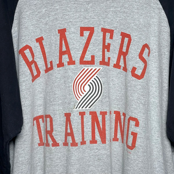 Vintage Portland Trail Blazers Basketball Training 3/4 Sleeve Tee Shirt XL