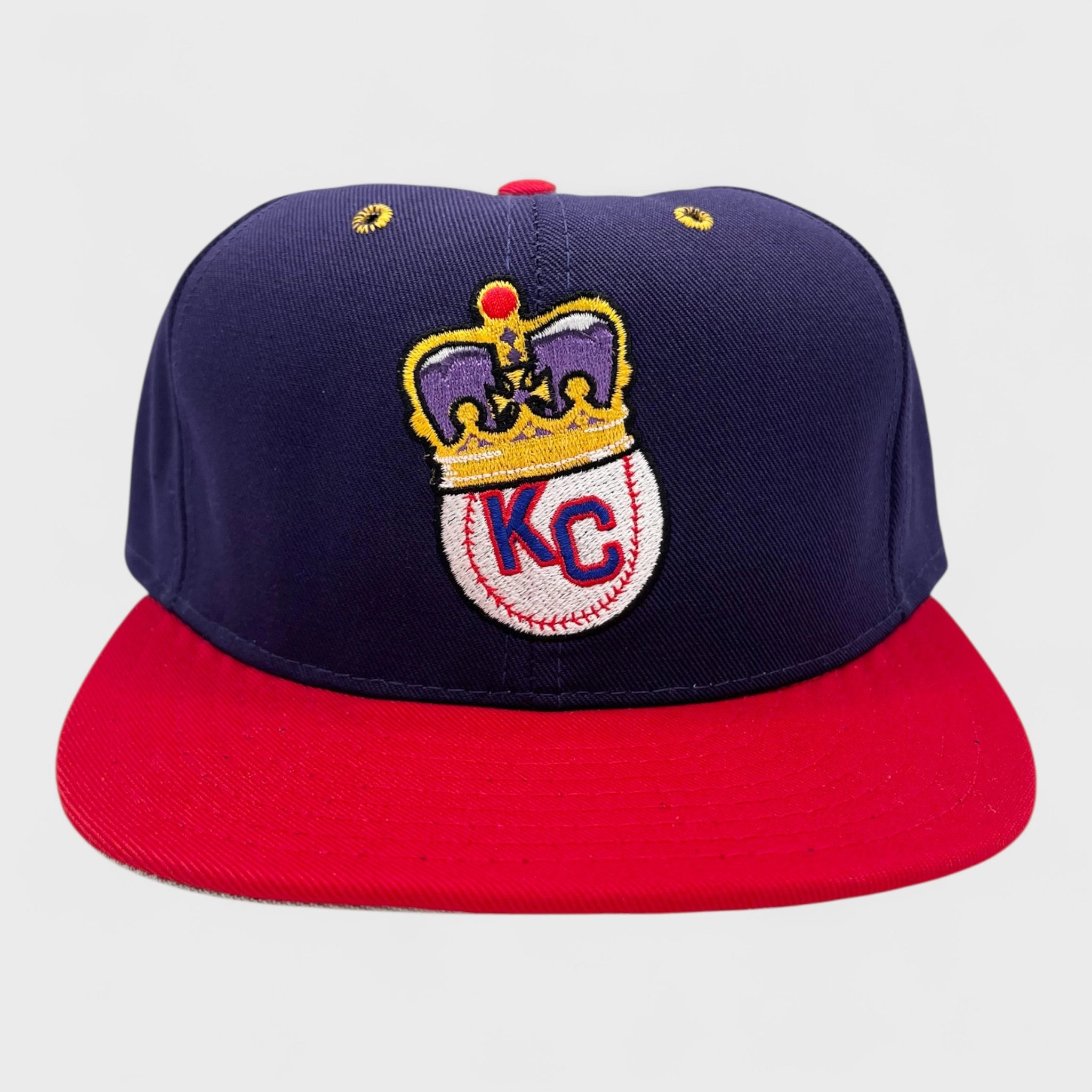 Vintage 1990s Kansas City Monarchs Negro Leagues Fitted Hat 7 1/4