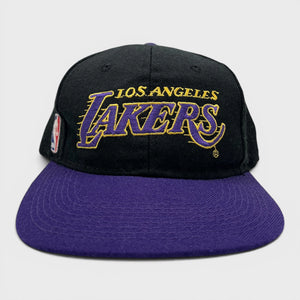 Vintage 1990s Los Angeles Lakers Basketball “Motion” Snapback Hat
