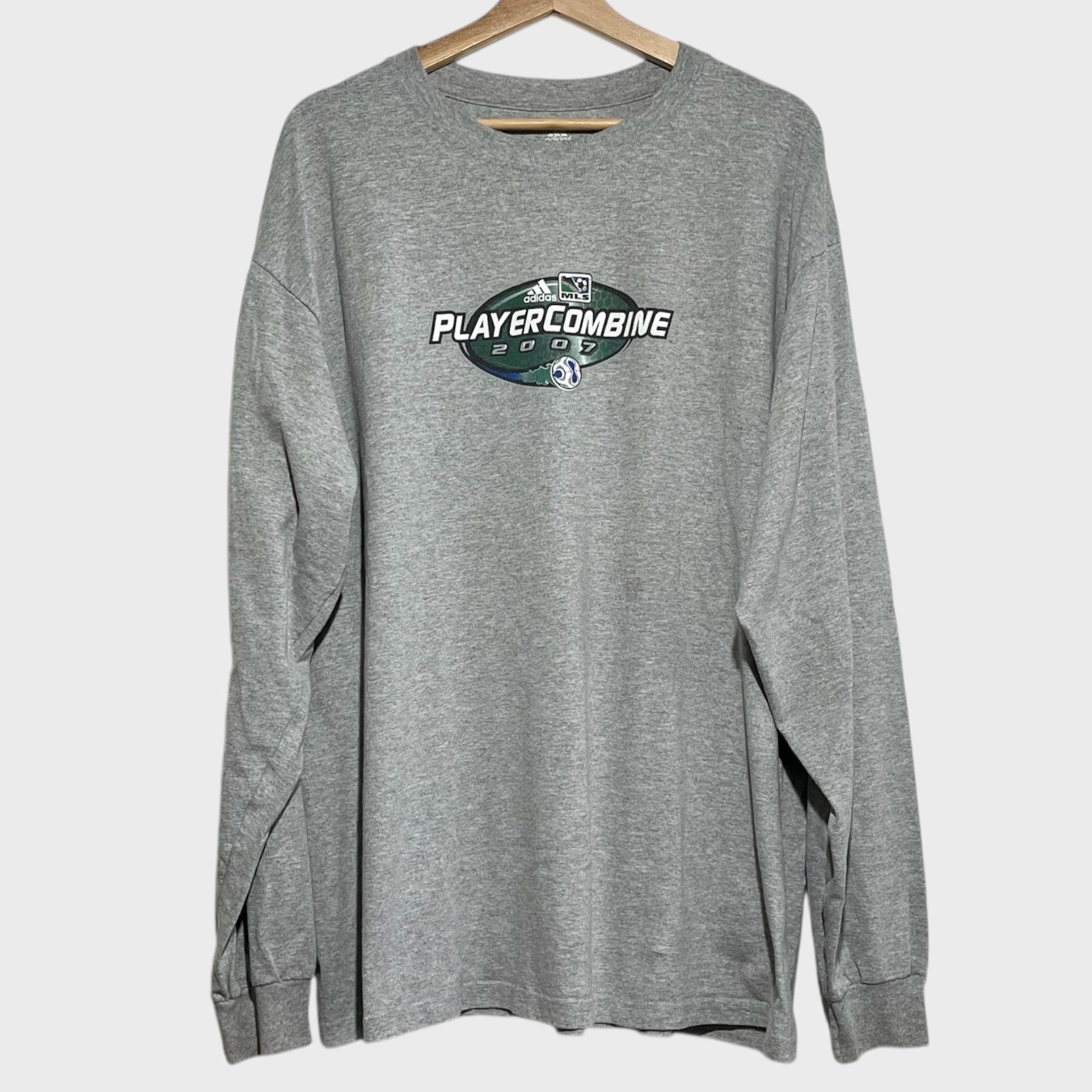 Vintage 2007 MLS Player Combine Long Sleeve Tee Shirt XL