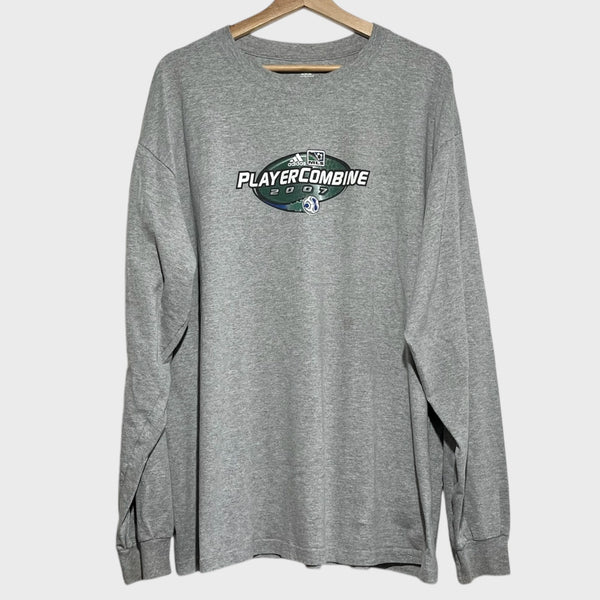 Vintage 2007 MLS Player Combine Long Sleeve Tee Shirt XL