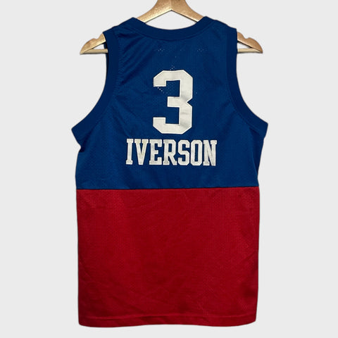 Vintage Allen Iverson Philadelphia 76ers Jersey Youth L