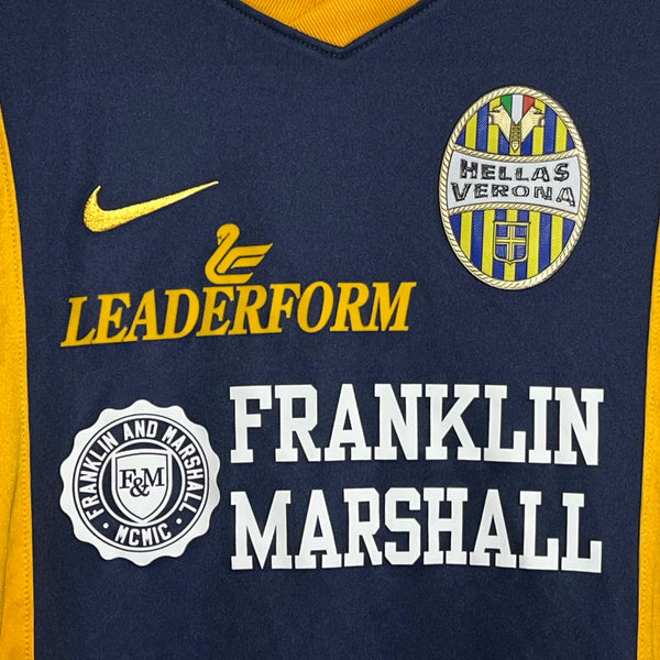 Hellas Verona 2014/15 Long Sleeve Home Soccer Jersey Youth L