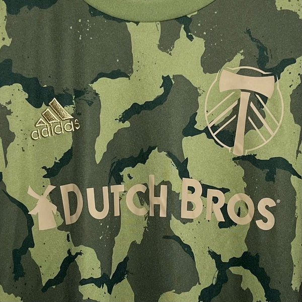 Portland Timbers 2019 Camo Pre Match Soccer Jersey XL