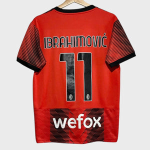Zlatan Ibrahimovic AC Milan 2023/24 Home Soccer Jersey S