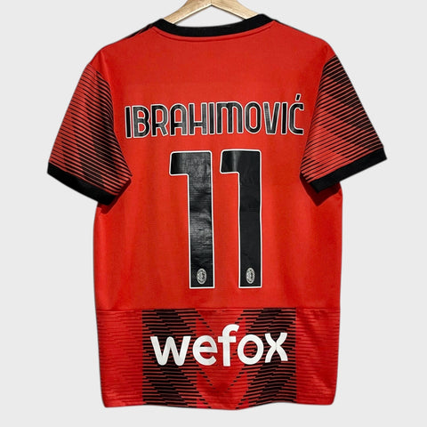 Zlatan Ibrahimovic AC Milan 2023/24 Home Soccer Jersey S