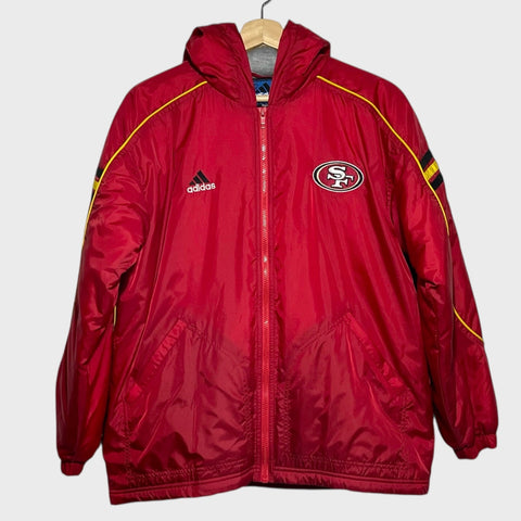 Vintage 1990s San Francisco 49ers Football Sample Parka Jacket Youth L