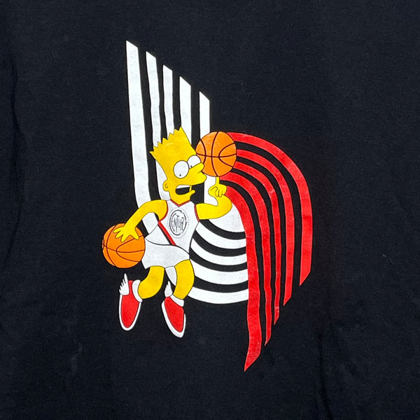 Bart Simpson Portland Trail Blazers Century Bar Tee Shirt M