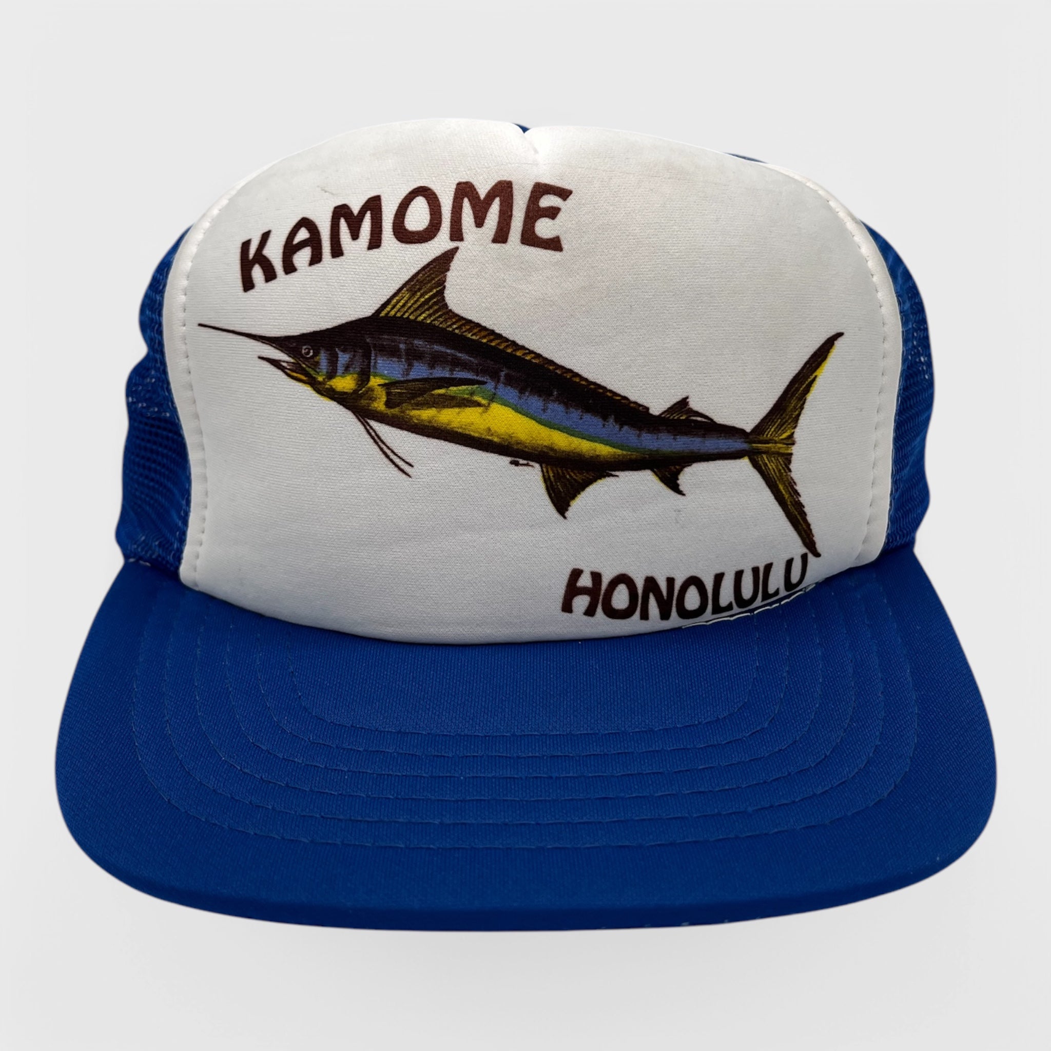 Vintage Honolulu Hawaii Kamome Swordfish Trucker Hat